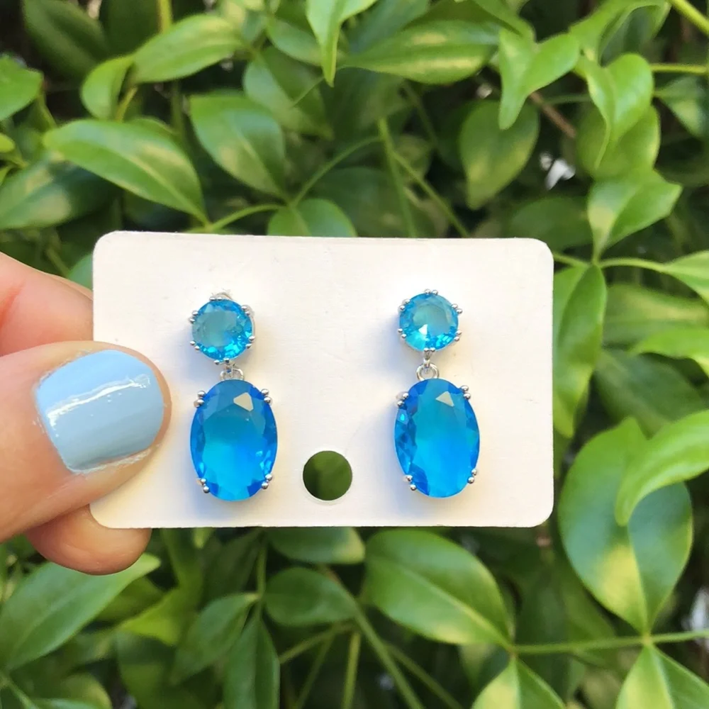 Aquamarine Drop Earrings